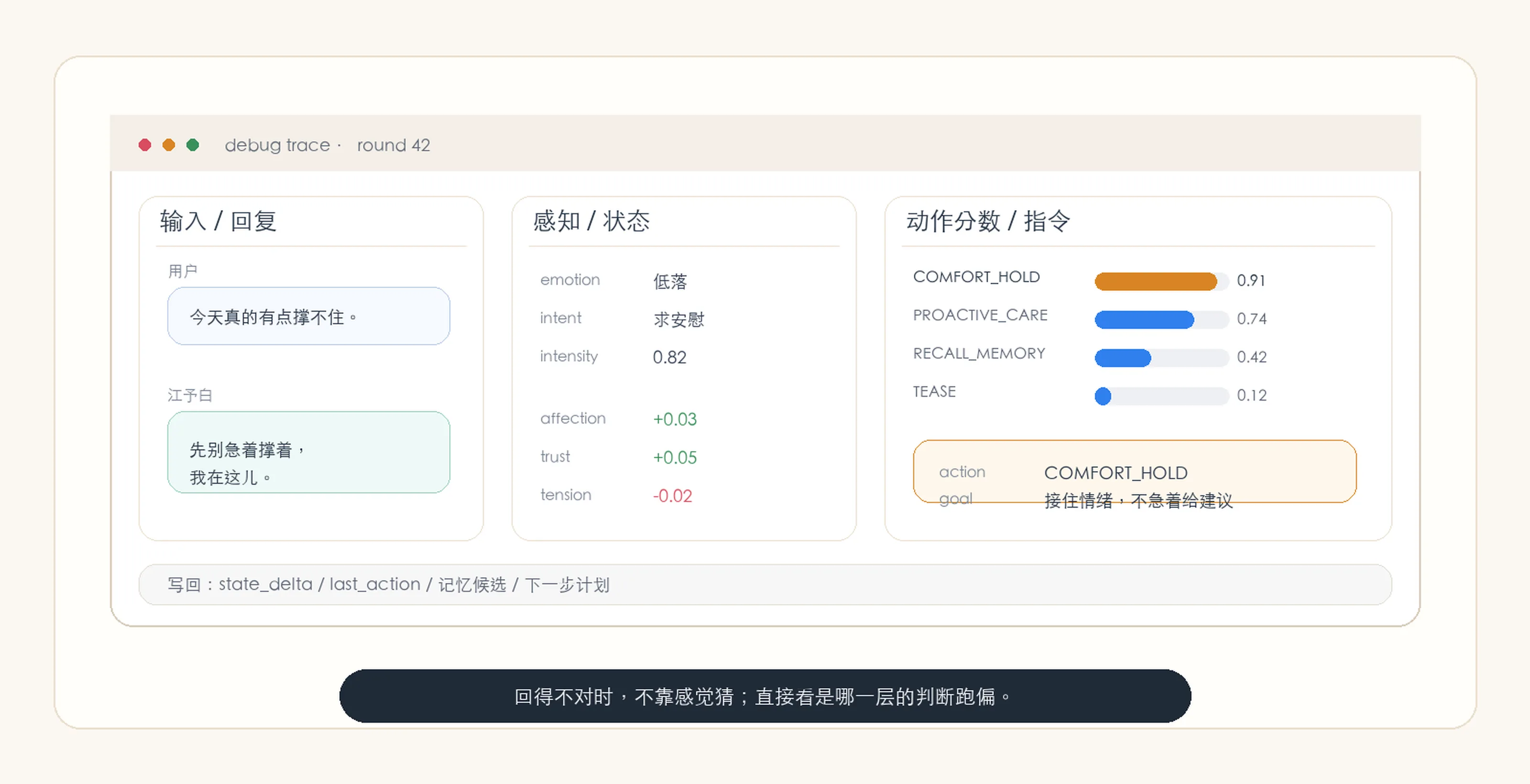 Trace 调试面板示意